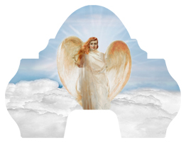 DARAY-L-118-BL Angel Clouds Blue